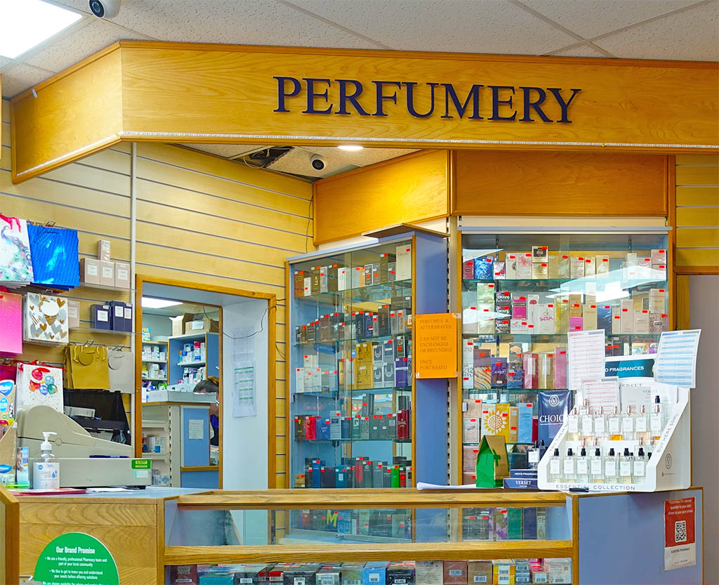 Rushton Pharmacy Harrow Perfume Counter